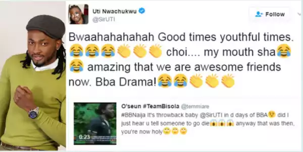 #BBNaija: ‘You Were Violent & Rude!’ – Nigerians Remind Uti Nwachukwu Of His Time At Big Brother Africa After Supporting Tboss